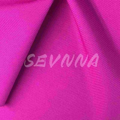 Gaun musim panas 150cm Jacquard Double Warp Kain rajutan 88% Polyester Spandex