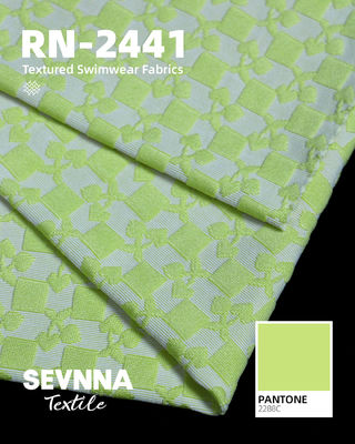 340gm 92% Poly Daur Ulang + 8%Spandex Kain Polyester Daur Ulang RN-2441