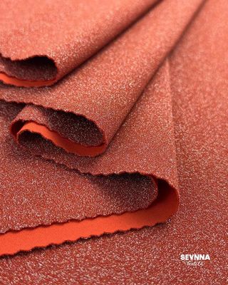 230gm Berat Kain rajutan ganda dengan nilon daur ulang dan logam akhir untuk musim panas dan musim gugur