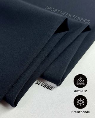 Kain Bra Olahraga yang dapat disesuaikan dengan lebar 150cm dan Campuran Spandex Nylon Daur Ulang untuk Pakaian Aktif