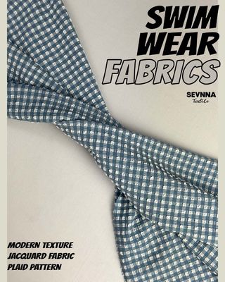 Kain Renang Bertekstur Premium dengan Lebar 115cm, Berat 170gsm, dan Pola Bertekstur Bergaya untuk Pakaian Renang