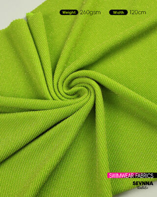 Kain pakaian renang ramah lingkungan dengan lebar 120cm Bahan pakaian renang daur ulang yang bernapas dan tahan lama