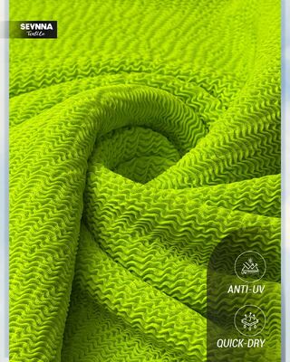 270gm Kain Polyester Daur Ulang tahan kerutan untuk aplikasi sirkular rajutan