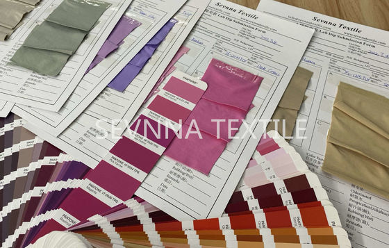 Kain Pakaian Renang Daur Ulang Tahan Pil Untuk Warna Lab Dips Digital Printed Strike Offs