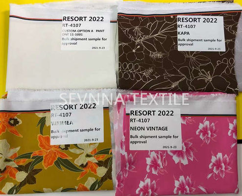 Kain Pakaian Renang Daur Ulang Tahan Pil Untuk Warna Lab Dips Digital Printed Strike Offs