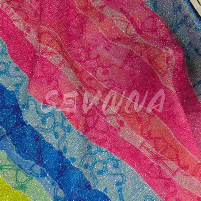 Kain Rintisan Ganda Densitas Lembut dengan Gaya Jacquard Bergaya dengan Serat Daur Ulang