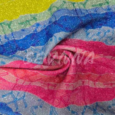 Kain Rintisan Ganda Densitas Lembut dengan Gaya Jacquard Bergaya dengan Serat Daur Ulang