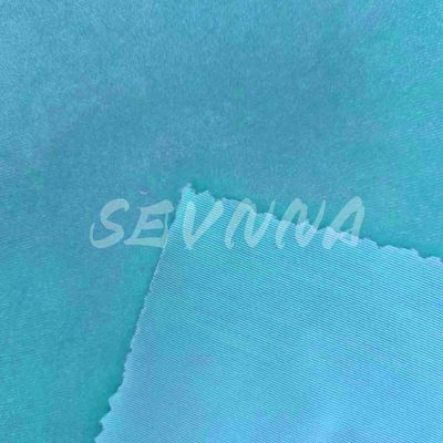 Kain Spandex Poliester Daur Ulang Rasa Lembut 160cm Panjang Disesuaikan Tahan Luntur Warna 3-4 Kelas