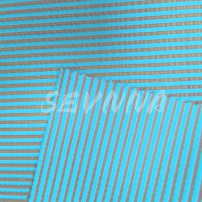 Soft Jacquard Double Knit Fabric 240gsm Daur Ulang Polyester Roll Packing untuk Dewasa Anak-anak