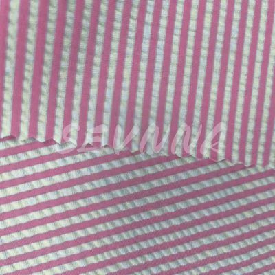 Kain double knit 240gm Untuk pakaian Densitas Polyester Roll Kain Musim Gugur Musim Panas