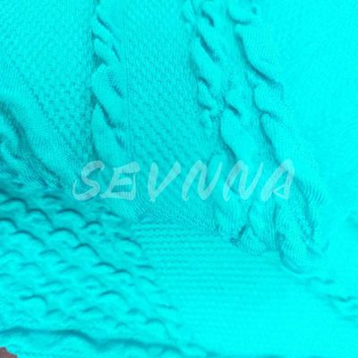420GSM Custom Recycled Polyester Spandex Activewear Kain rajutan