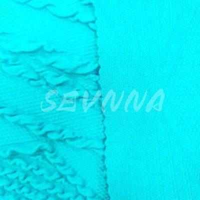 420GSM Custom Recycled Polyester Spandex Activewear Kain rajutan
