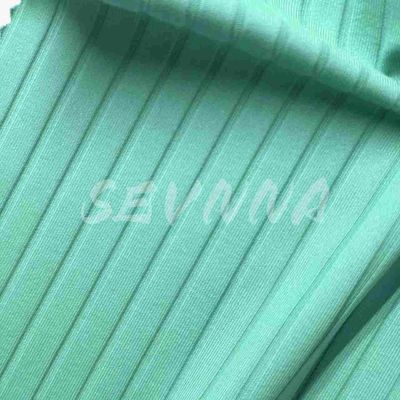 Kain Lycra Daur Ulang dengan Fog Foil Metallic Print Hologram Circular Knit