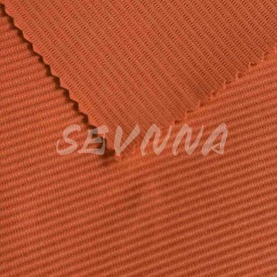 Stretch 125cm Wide Customized Length Polyester Spandex Fabric / Stretchy Polyester Cloth untuk Desain