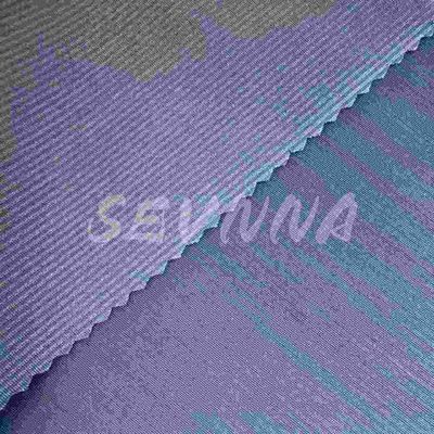 Kain Polyester Daur Ulang 139cm Bernafas Berkelanjutan untuk Pakaian