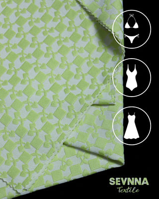 340gm 92% Poly Daur Ulang + 8%Spandex Kain Polyester Daur Ulang RN-2441