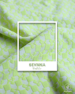 340gm 92% Poly Daur Ulang + 8%Spandex Kain Polyester Daur Ulang RN-2441