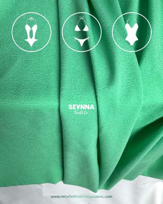 85% Nylon Daur Ulang 15%Spandex Bahan Rincian Kain Tenun Ganda 165cm Lebar