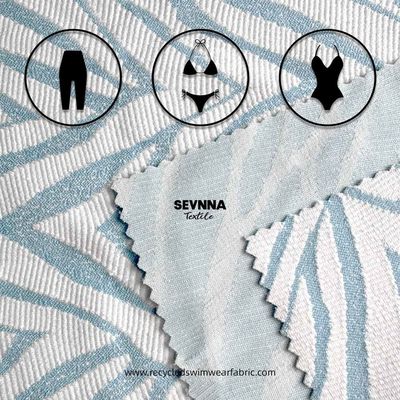 Kain rajutan ganda dengan kepadatan tinggi 86% Polyester Daur Ulang 14% Spandex
