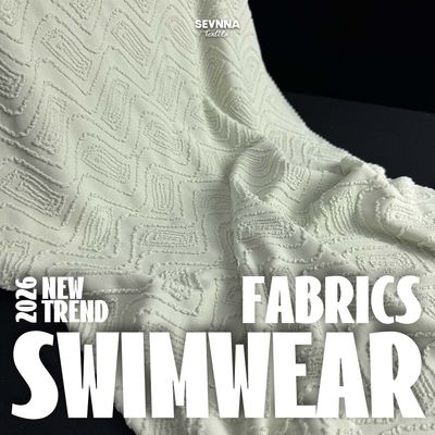 Kain Double Knit Gaya Jacquard Untuk Musim Panas / Musim Gugur Tersedia