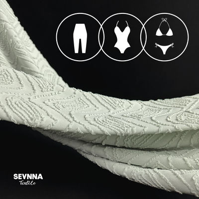 Kain Double Knit Gaya Jacquard Untuk Musim Panas / Musim Gugur Tersedia