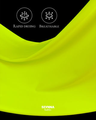 Kuning 152cm Lebar Polyester Spandex Kain Dengan Elastisitas Tinggi