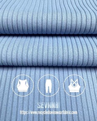 84% Polyester Daur Ulang 16% Spandex Kandungan Polyester Spandex Kain Warna Disesuaikan Untuk Kebutuhan Anda
