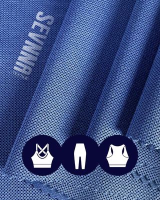 230gsm Polyester Spandex Kain Ketahanan Warna 2-5 Grade untuk Performance Clothing