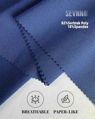 230gsm Polyester Spandex Kain Ketahanan Warna 2-5 Grade untuk Performance Clothing