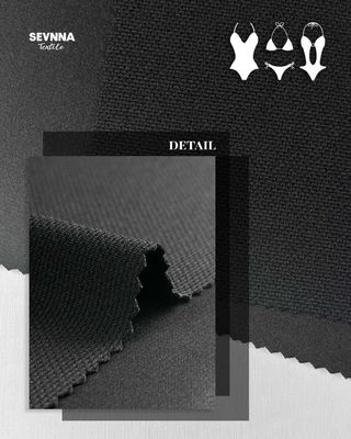 Alternatif Kain Bertekstur untuk Renang 81% Nilon Daur Ulang 19% Spandex untuk Pakaian Renang Ramah Lingkungan