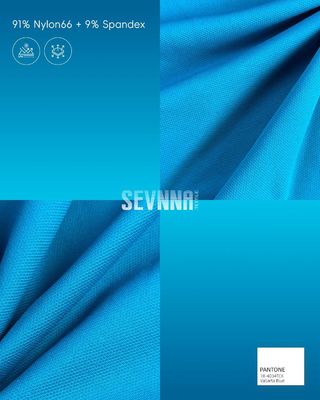 UPF 50+ Running Fabric Nylon66 Spandex 4-Way Stretch