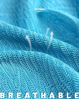 Kain Rajut Ganda Poliester Daur Ulang 270gsm dengan Spandex