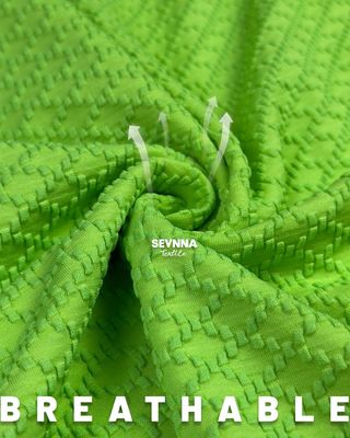 Kain renang bertekstur Bahan berkinerja tinggi untuk pakaian renang yang nyaman dan bergaya