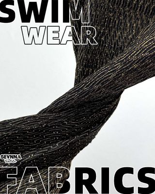 Kain pakaian renang yang tahan klorin dan ramah lingkungan dengan 69% Nylon Daur Ulang 20% Lurex dan 11% Spandex