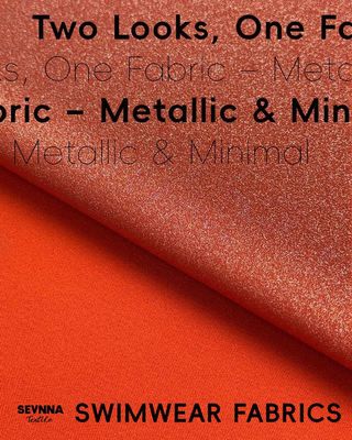 230gm Berat Kain rajutan ganda dengan nilon daur ulang dan logam akhir untuk musim panas dan musim gugur