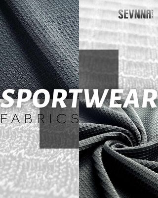 Lebar 160cm Perlindungan UV 50+ Kain Lari dengan Poliester Daur Ulang untuk Pakaian Olahraga Berkinerja Tinggi