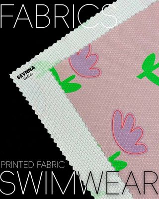 180gm Berat kain rajutan ganda untuk musim panas dan musim gugur memakai ramah lingkungan 87% Nylon daur ulang