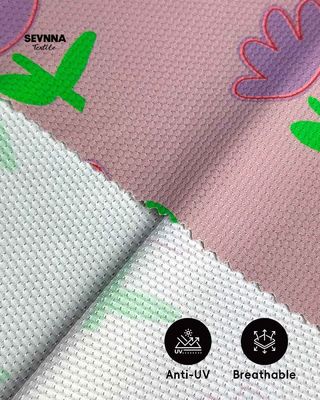 180gm Berat kain rajutan ganda untuk musim panas dan musim gugur memakai ramah lingkungan 87% Nylon daur ulang