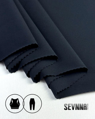 Kain Bra Olahraga yang dapat disesuaikan dengan lebar 150cm dan Campuran Spandex Nylon Daur Ulang untuk Pakaian Aktif