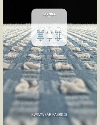 Kain Renang Bertekstur Premium dengan Lebar 115cm, Berat 170gsm, dan Pola Bertekstur Bergaya untuk Pakaian Renang