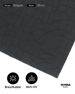 320gm Berat 135cm Lebar Kain Swim Textured Ramah Lingkungan untuk Tekstil Tekstur Swim