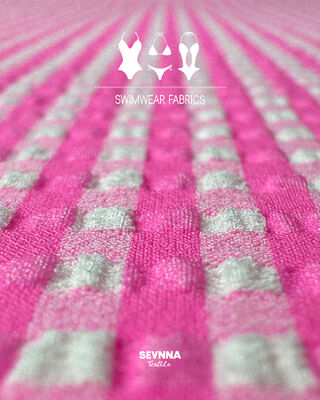 Kain Pakaian Renang Daur Ulang dengan 48% Nilon 46% Poliester 6% Spandex Lebar 120-130cm dan Berat 170gsm untuk Pakaian Renang Berkelanjutan