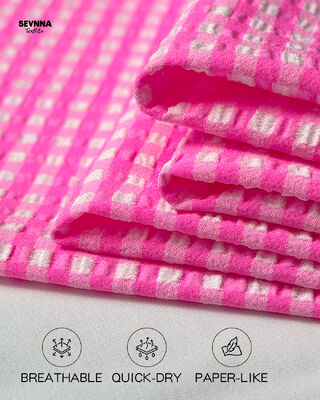Kain Pakaian Renang Daur Ulang dengan 48% Nilon 46% Poliester 6% Spandex Lebar 120-130cm dan Berat 170gsm untuk Pakaian Renang Berkelanjutan