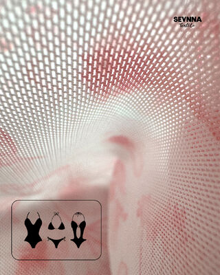 Kain pakaian renang ramah lingkungan 105 gram dengan lebar 155 cm untuk pakaian renang berkelanjutan