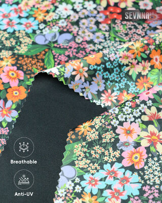 Kain Bersepeda yang Water Repellent dengan 45% Polyester + 35% Nylon + 20% Spandex dan 240 GSM Berat untuk Pakaian Bersepeda