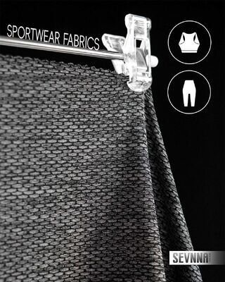 Lebar 160cm Kain rajutan ganda dengan 60% Nylon 28% Polyester 12% Spandex dan 165gsm Berat untuk pakaian tahan lama