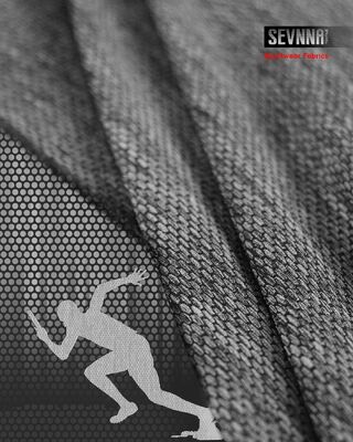 Lebar 160cm Kain rajutan ganda dengan 60% Nylon 28% Polyester 12% Spandex dan 165gsm Berat untuk pakaian tahan lama