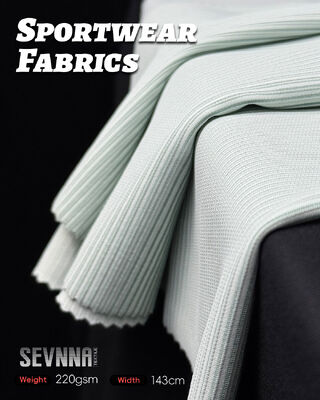 Kain Pakaian Yoga yang Menyerap Kelembapan dan Bernapas dengan Peregangan Anti Bau dan Rajutan Sirkular untuk Pakaian Aktif