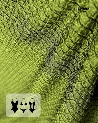 Kain Pakaian Renang Daur Ulang Cepat Kering Tahan Klorin 285gsm untuk Pakaian Renang Ramah Lingkungan Berkelanjutan