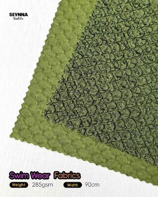 Kain Pakaian Renang Daur Ulang Cepat Kering Tahan Klorin 285gsm untuk Pakaian Renang Ramah Lingkungan Berkelanjutan